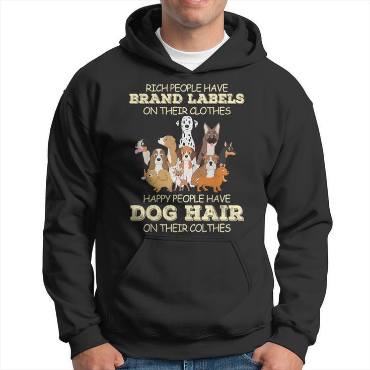 Rich People Have Brand Labels On Their Clothes Happy People Hoodie