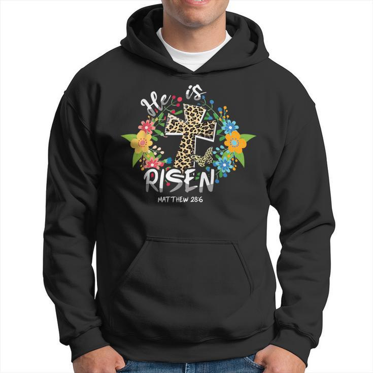 He Is Risen Bible Verse Colorful Easter Is About Jesus Hoodie