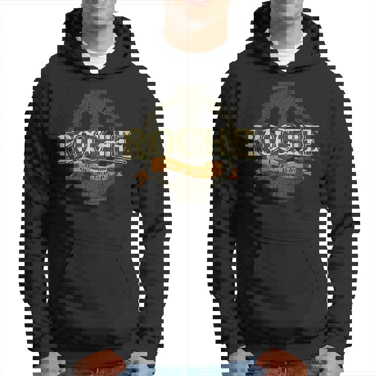 Roche Irish Surname Roche Irish Family Name Celtic Cross Hoodie