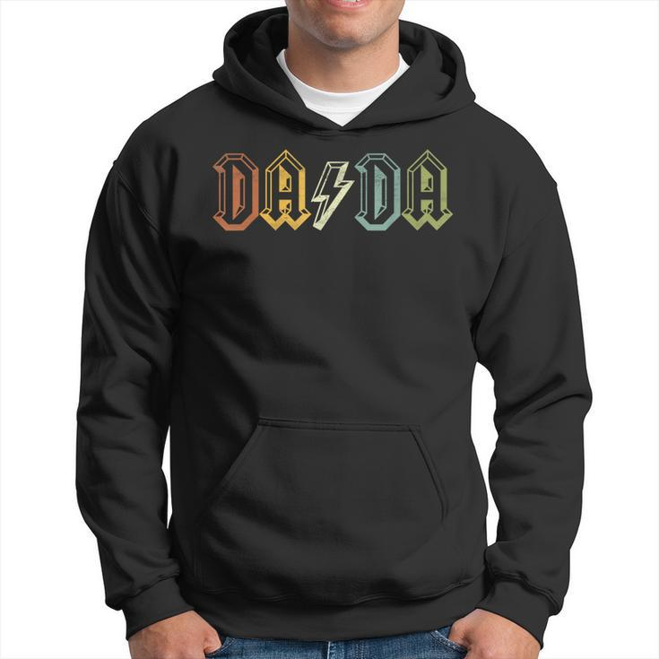 Rock Dada Retro Father's Day For New Dad For Him Dada Hoodie
