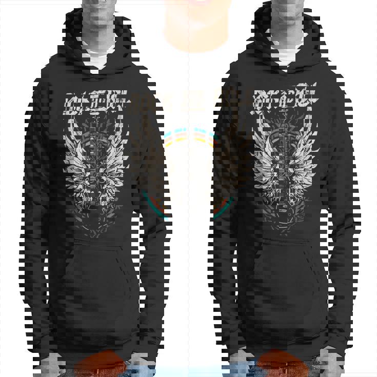 Rock And Roll Guitarraintage Rock Music Sin Mangas Sudadera