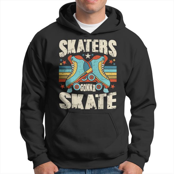 Roller Skating Skaters Gonna Skate Vintage 70S 80S Hoodie