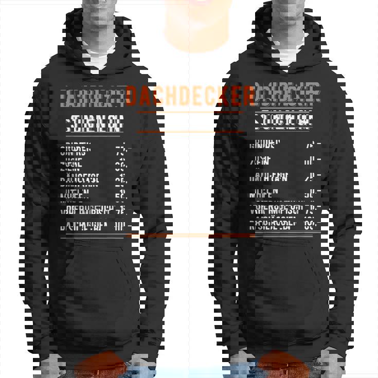 Roofer Hourly Party Saying Handwerker Im Einsatz Handwerk Hoodie