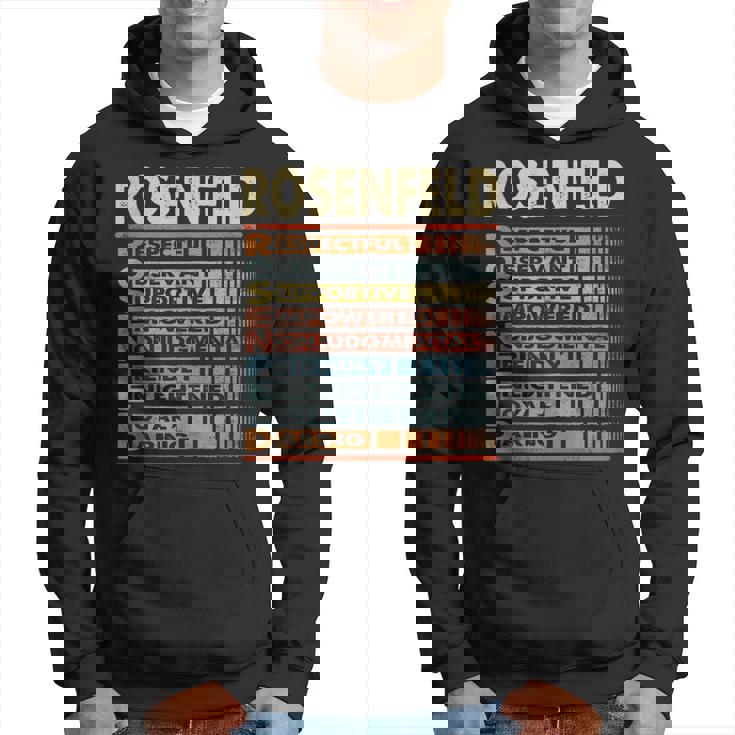 Rosenfeld Family Name Rosenfeld Last Name Team Hoodie