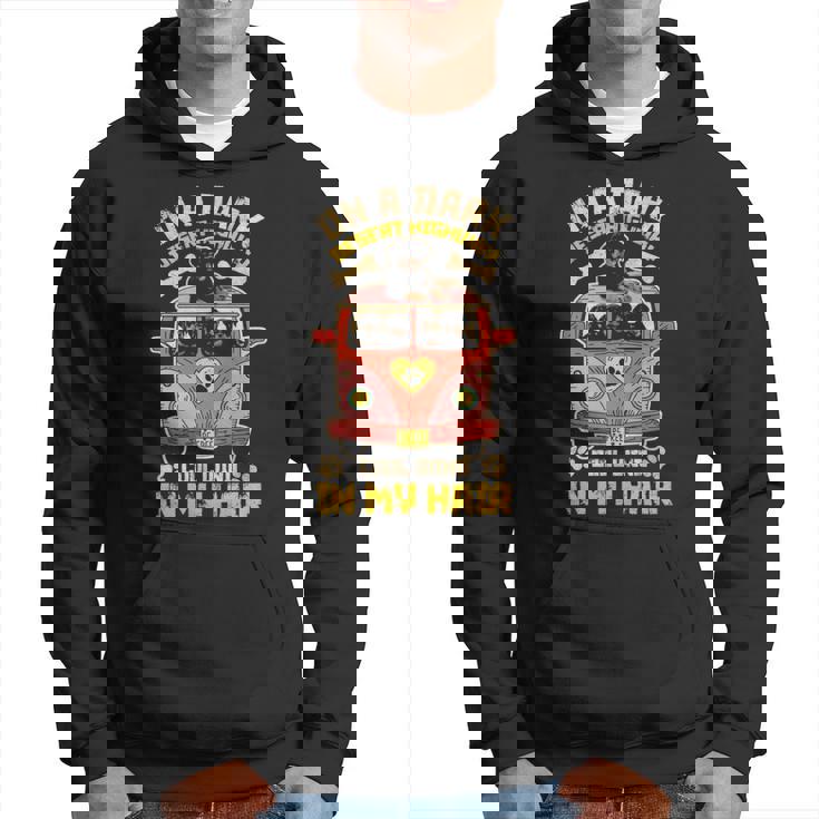 Rottweiler Artwork Painting Desert Highway Hoodie