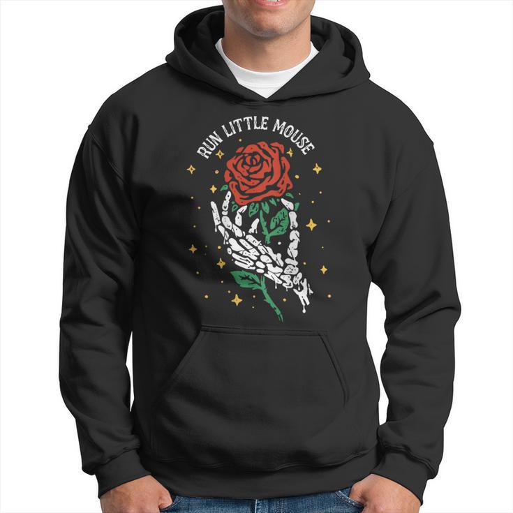 Run Little Mouse On Back Hoodie