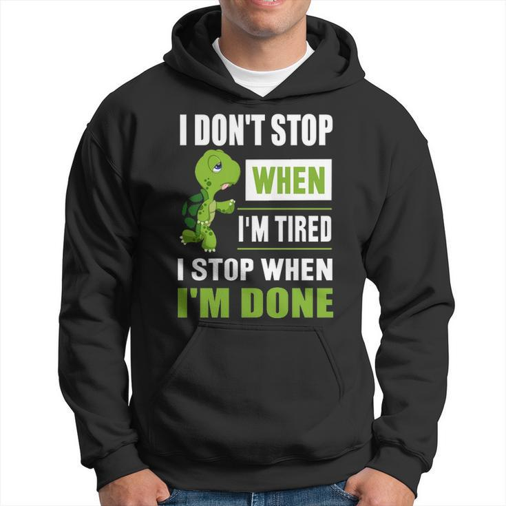 Running I Don't Shop When I'm Tired I Shop When I'm Done Hoodie