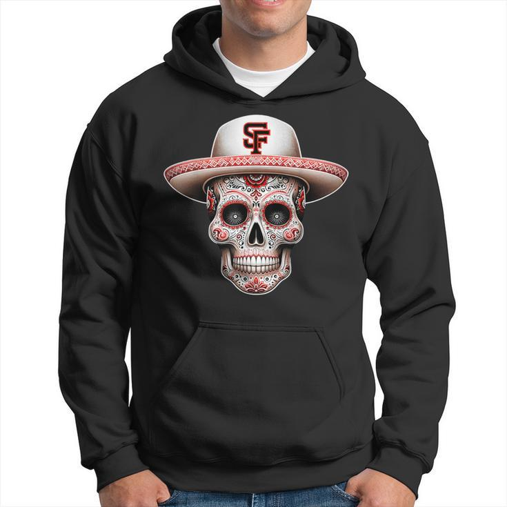 San Francisco Sugar Skull In The Style Mexican Day Hoodie