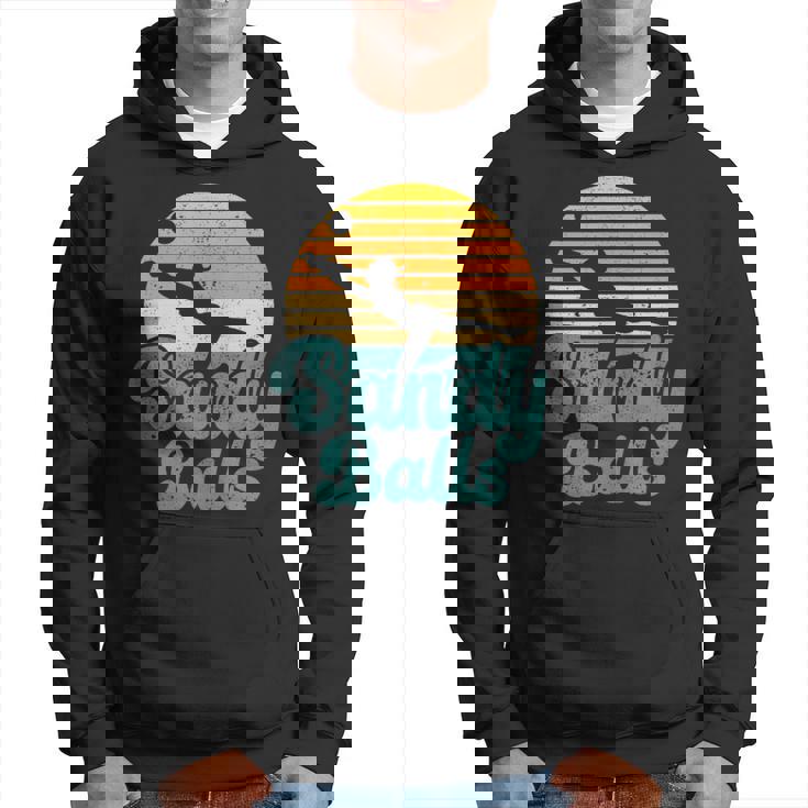 Sandy Balls Beach Volleyball Player Coach Fan Sports Hoodie