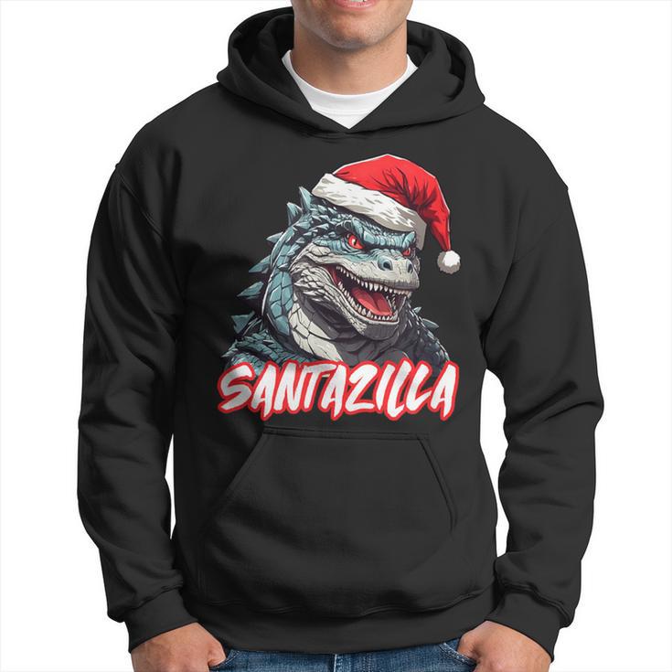 Santazilla Japanese Monster Kaiju Christmas Hoodie