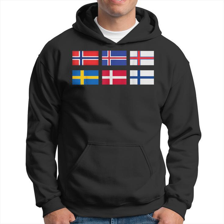 Scandinavia Flag The Nordic Country's Flag Northern Europe Hoodie