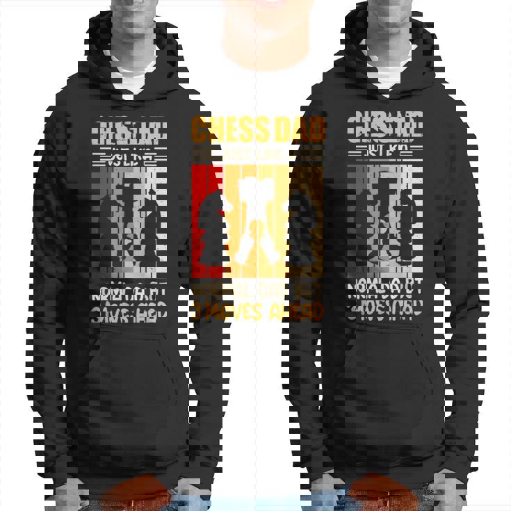 Schach Spielender Vater Schachmeister Hoodie