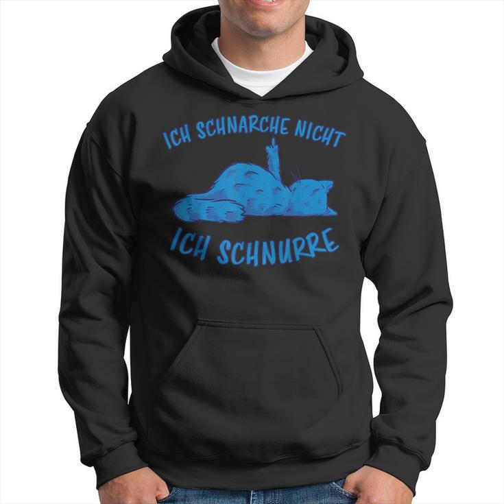 Schnarche Nicht Ich Schnurre Sleep Cat Snoring Hoodie