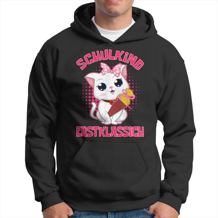 Schulkind Erstklassig Katz Kapuzenpullover