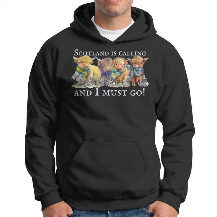 Scotland Is Calling And I Must Go Highland Cow Hoodie