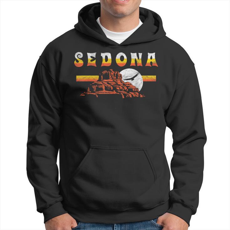 Sedona Arizona Vintage Distressed Bell Rock Hiking Retro Hoodie