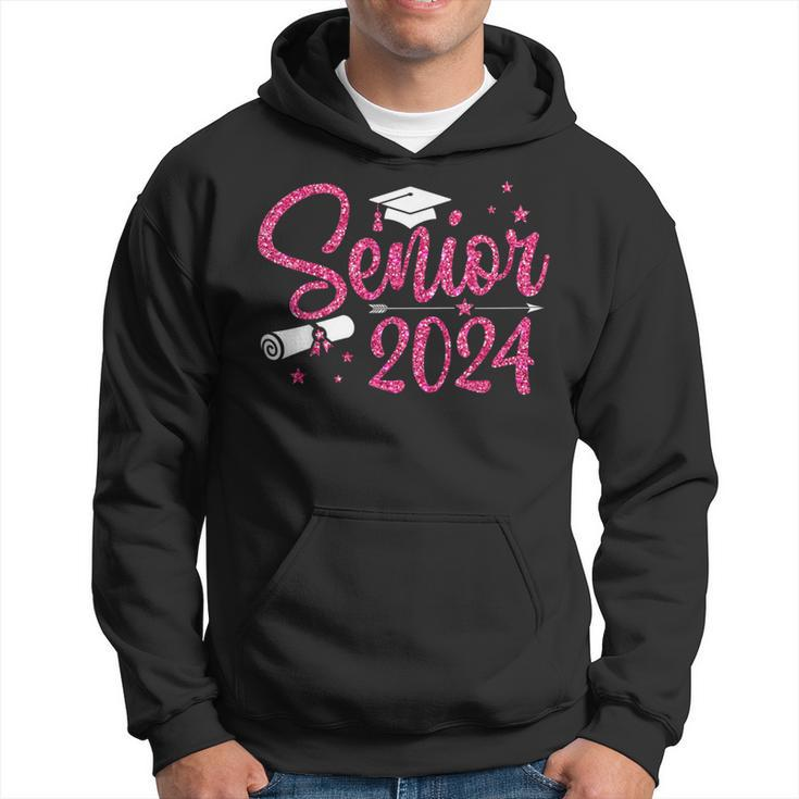 Senior 2024 Girls Class Of 2024 Graduate College High School Hoodie