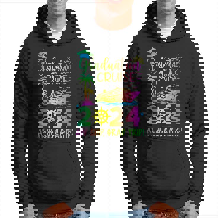 Senior 2024 Graduation Cruise Aw Ship Grad Trip Party Hoodie