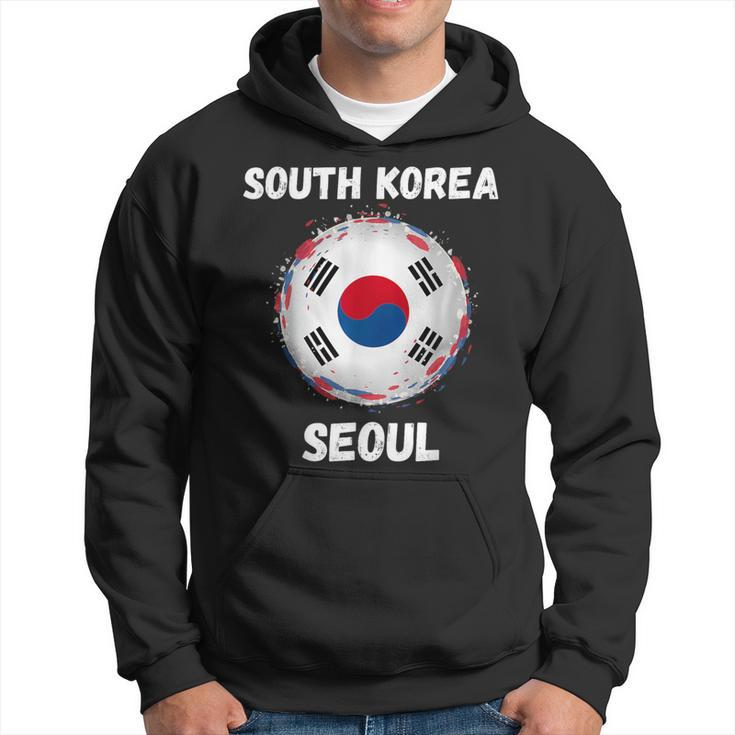 Seoul South Korea Retro Vintage Korean Flag Souvenirs Hoodie