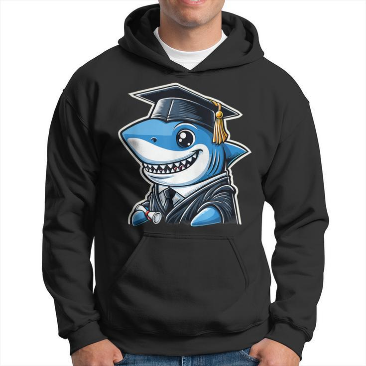 Shark Graduation Cap Class Of 2024 Shark Lover Hoodie