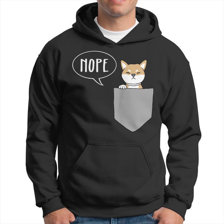 Shiba Inu Pocket Nope Shiba Inu Hoodie