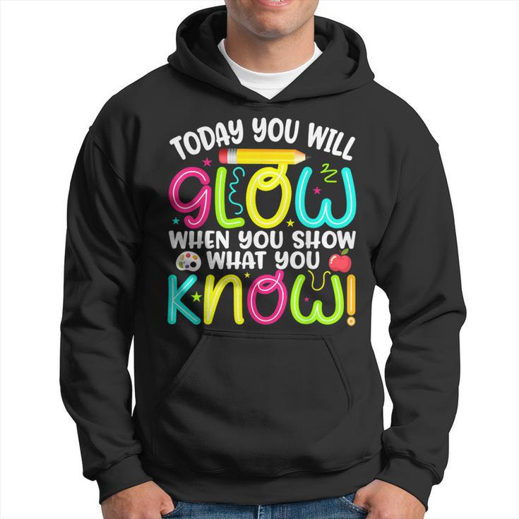 What You Show Rock The Testing Day Exam Teachers Students Hoodie