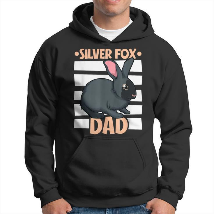 Silver Fox Rabbit Dad Hoodie