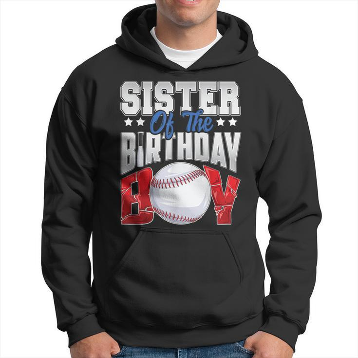 Sister Baseball Birthday Boy Family Baller B-Day Party Hoodie