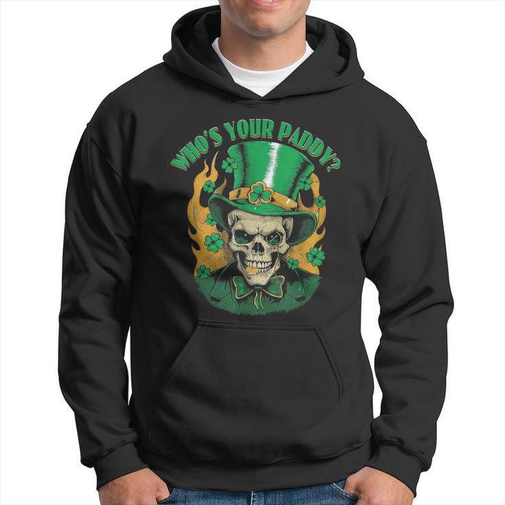 Skull Vintage Retro Who’S Your Paddy St Patrick's Day Hoodie