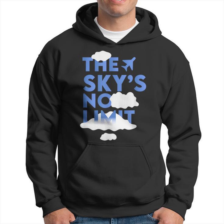 The Sky's No Limit Motivational Quote Hoodie