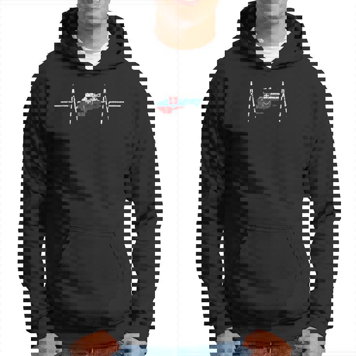 Slovakia Slovakia Heartbeat Ecg Vintage Flag Slovakia Hoodie