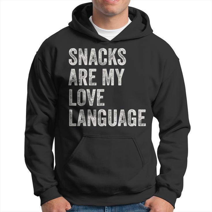 Snacks Are My Love Language Valentines Day Toddler Hoodie