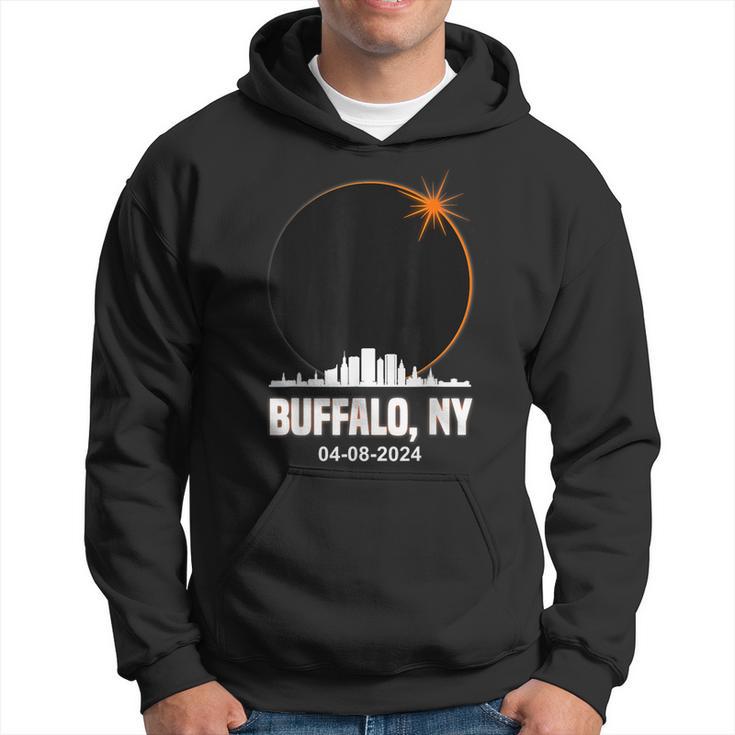 Solar Eclipse 2024 Buffalo Skyline Total Solar Eclipse Hoodie