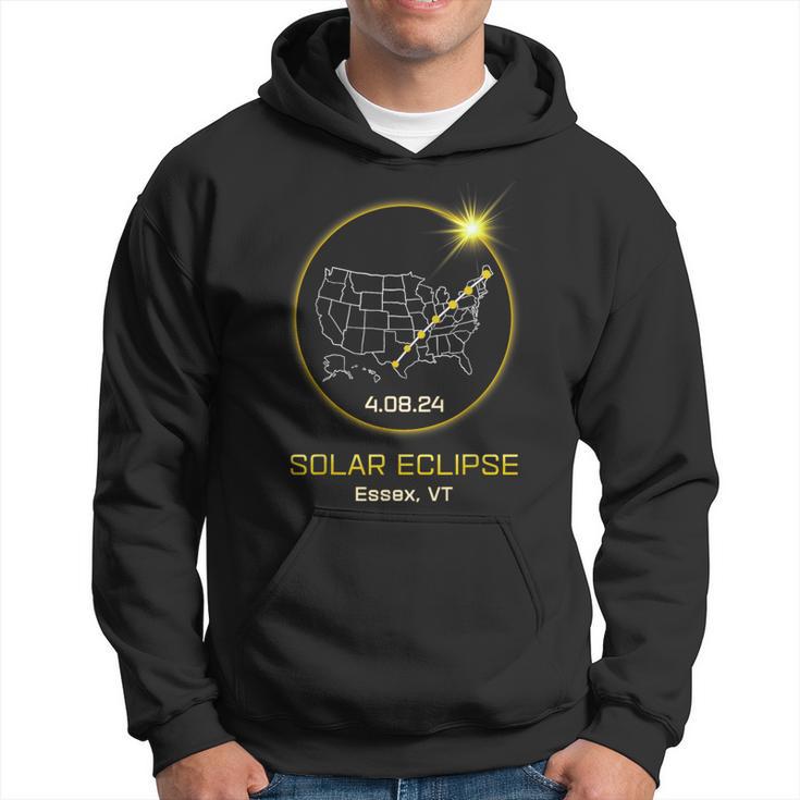 Solar Eclipse 2024 Essex Vt Vermont Totality Eclipse Hoodie