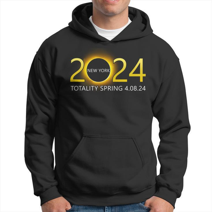 Solar Eclipse 2024 Party New York Totality Total Usa Map Hoodie