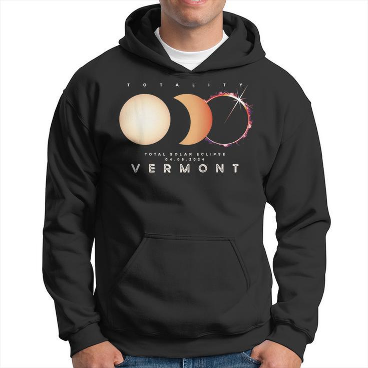 Solar Eclipse 2024 Vermont Total Eclipse American Graphic Hoodie