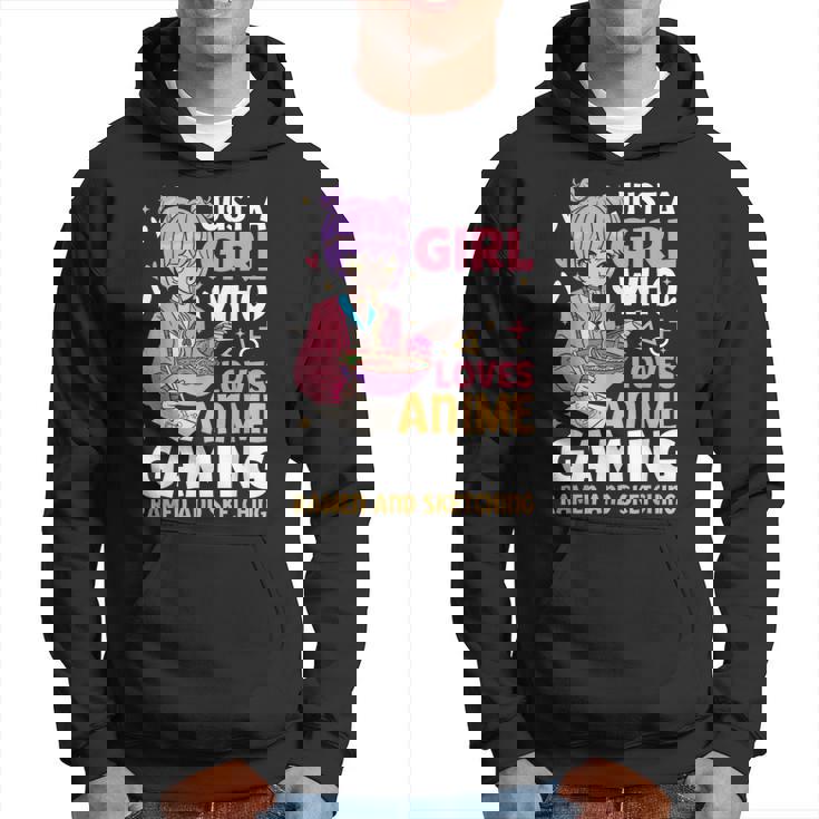 Solo Una Chica Que Ama Los Juegos De Anime Ramen Y Dibujos De Anime Sudadera