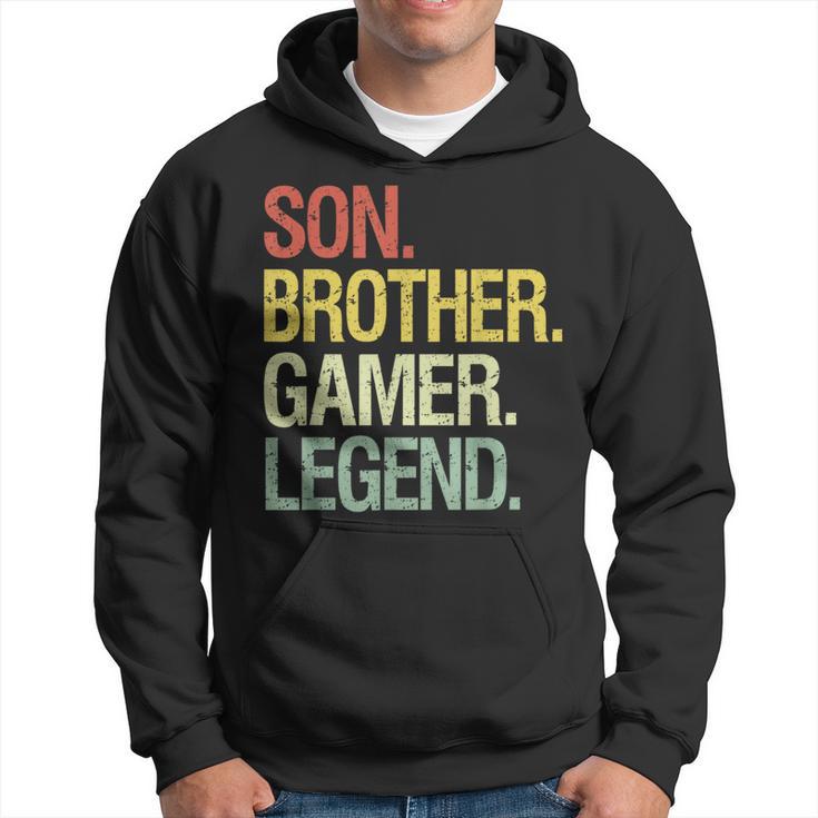 Son Brother Gamer Legend Gaming For Nage Boys Hoodie