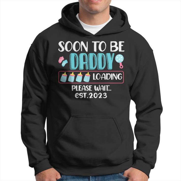 Soon To Be Daddy 2023 Loading Baby Shower Gender Reveal Hoodie