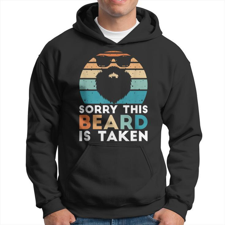 Sorry This Beard Is Taken Retro Valentines Day Idea For Him Hoodie