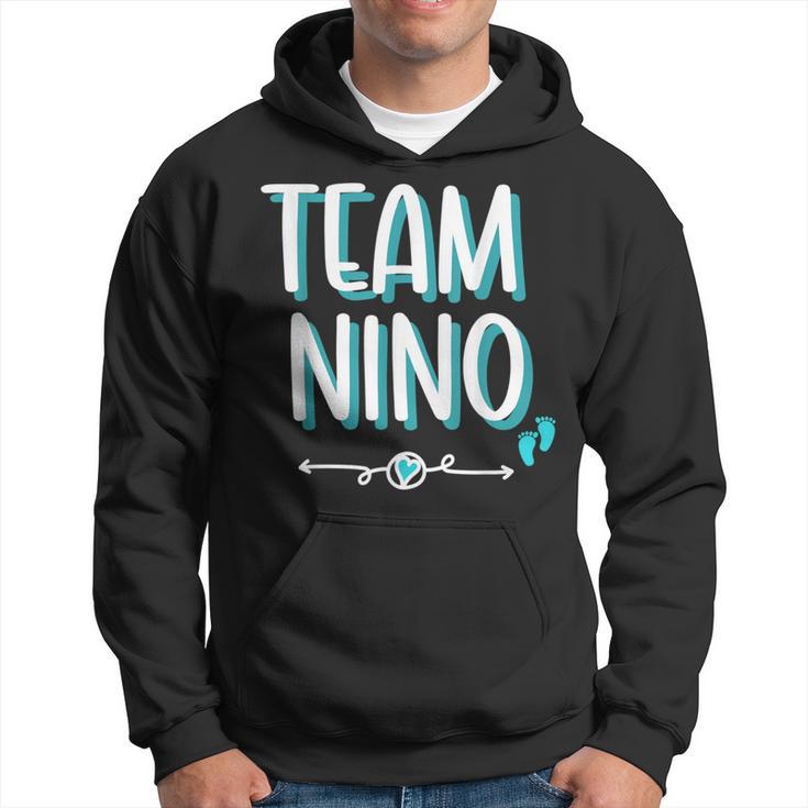 Spanish Gender Reveal Team Niño Boy Mexican Baby Party Hoodie