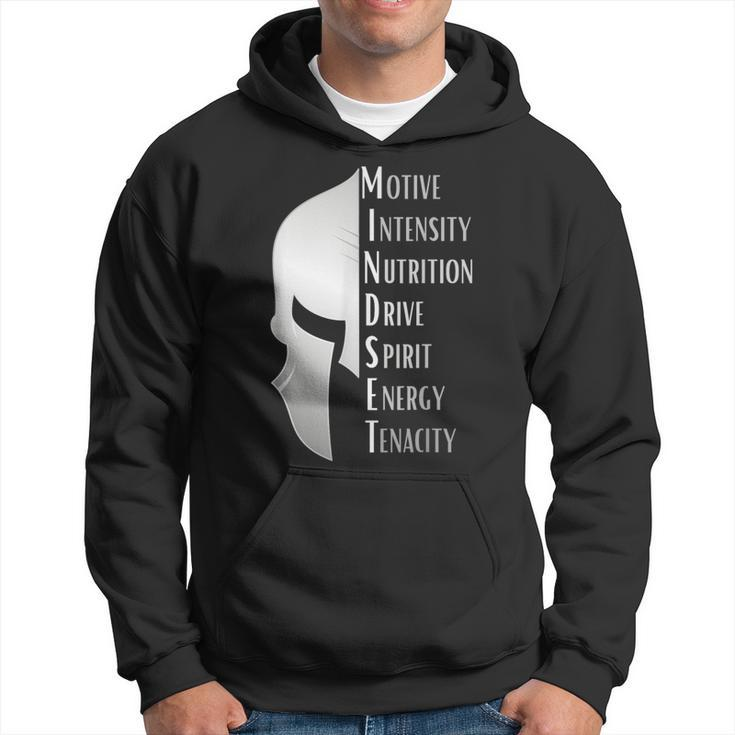 Spartan Mindset Motivational Inspirational Quote Graphic Hoodie