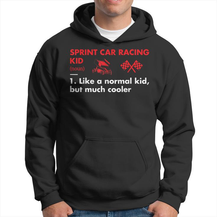 Sport Kid Definition Sprint Car Racing Hoodie