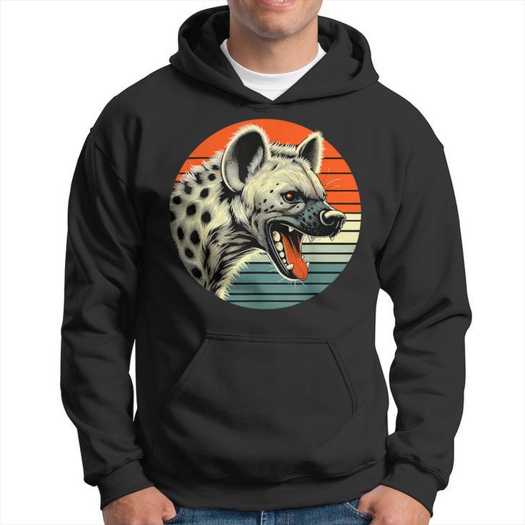 Spotted Laughing Hyena Retro Sun Hoodie