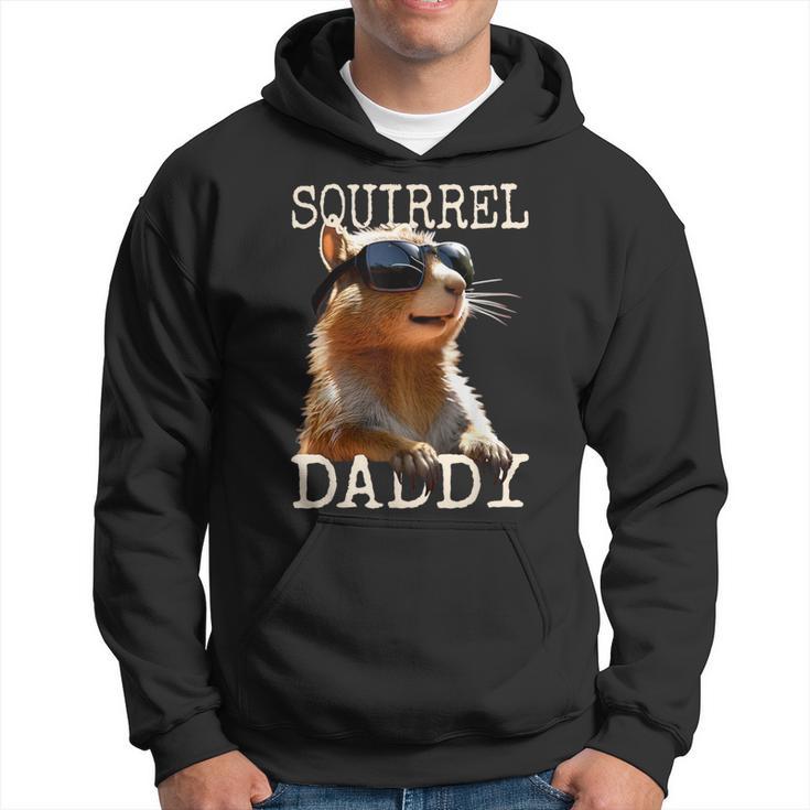 Squirrel Daddy Papa Dad Father's Day Squirrel Father Hoodie