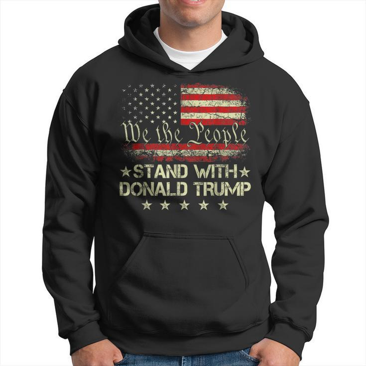 I Stand With Donald Trump 2024 Support Take America Back Hoodie
