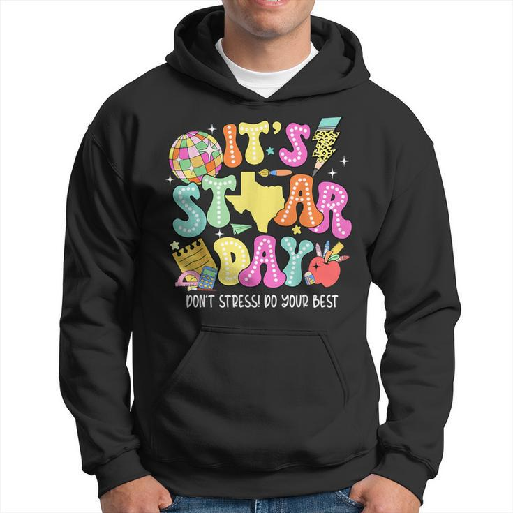 State Testing Retro It's Staar Day Don't Stress Do Your Best Hoodie