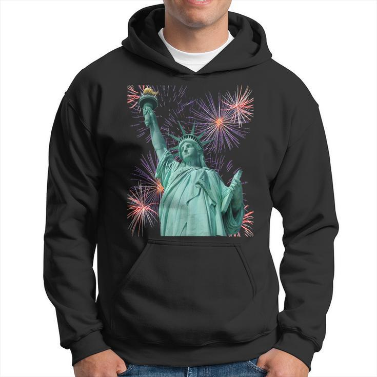 Statue Of Liberty Firework And Freedom Patriotic Hoodie