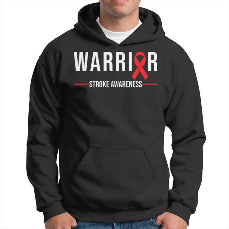 Stroke Awareness Warrior Recovery Red Ribbon Hoodie