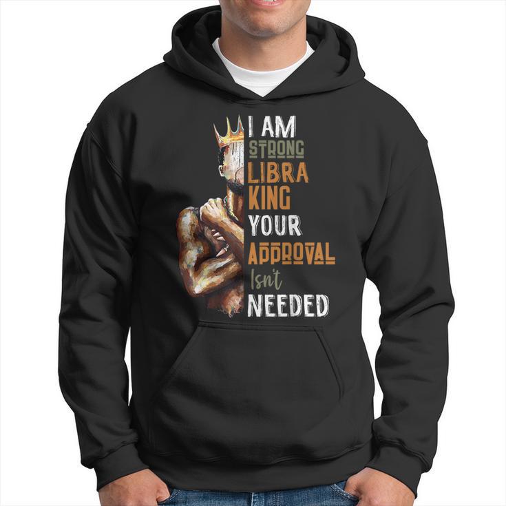 I Am Strong Libra King In Crown Zodiac Horoscope Mens Hoodie